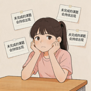 未完成的课题会持续出现