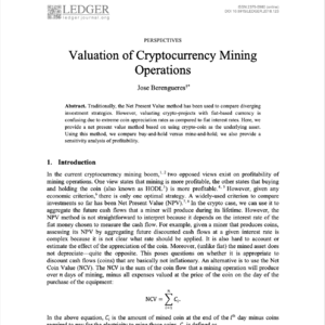 【第398期】(Ledger)抛开法币波动:用“净币值NCV”深度剖析挖矿
