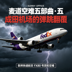 「麦道空难五部曲·五」成田机场的弹跳翻覆：联邦快递航空FX80号货机空难（EP49)