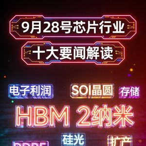 三星海力士加速产能布局！芯片行业十大要闻解读 (0928)