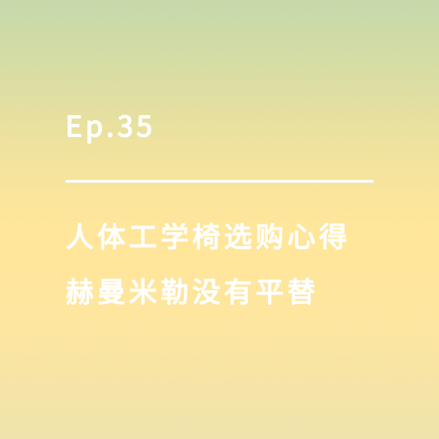 cover of episode Ep.35｜ 人体工学椅选购心得，赫曼米勒没有平替