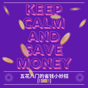 Vol.4 速进！为了赚钱 五花八门的省钱小妙招(shide