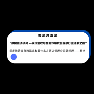 002.对话杨艳：壹泉湾温泉-数据驱动破局 实现营收与盈利双爆发的温泉行业逆袭之路