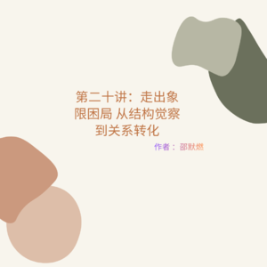 第二十讲:走出象限困局 从结构觉察到关系转化