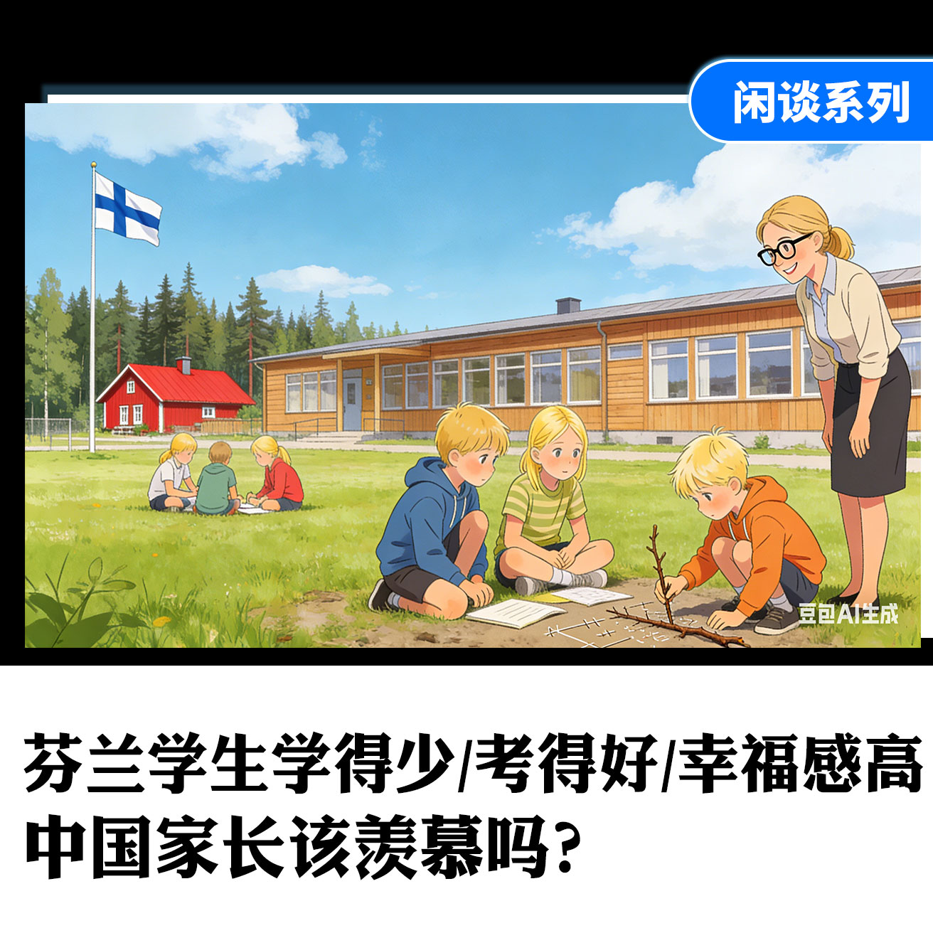 芬兰学生学得少、考得好、幸福感还高，中国家长该羡慕吗 | 芬兰道路 episode artwork
