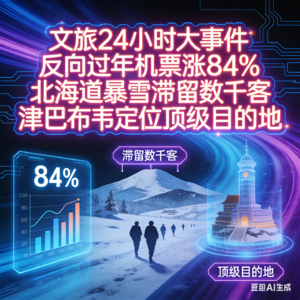 2.6文旅前哨-文旅 24 小时大事件：津巴布韦定位顶级目的地、反向过年机票涨 84%、北海道暴雪滞留数千客