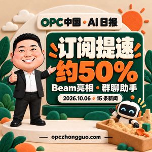 10月6日AI日报｜订阅提速约50%，Beam与群聊助手
