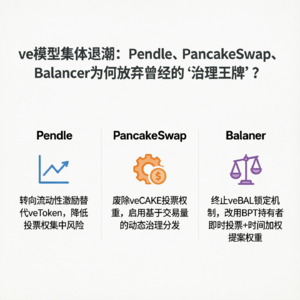 ve模型集体退潮：Pendle、PancakeSwap、Balancer为何放弃曾经的“治理王牌”？