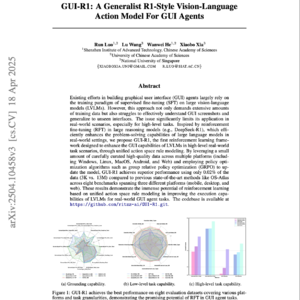 【第295期】（中文）GUI-R1: GUI智能体的强化微调