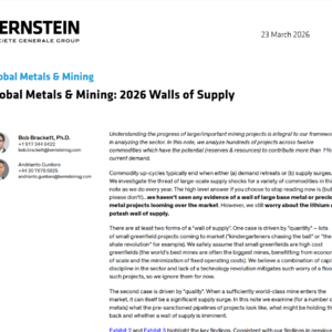 伯恩斯坦重磅研判:基本金属无供应冲击,锂钾成关键变量