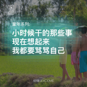 细糠0103期 ｜ 童年系列：小时候干的那些事，现在想起来我都要骂骂自己