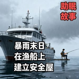 末日暴雨，在渔船上建立安全屋，享受独自垂钓的生活！#助眠 #助眠故事 #睡前故事 #末日 #暴雨末日