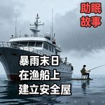 末日暴雨，在渔船上建立安全屋，享受独自垂钓的生活！#助眠 #助眠故事 #睡前故事 #末日 #暴雨末日