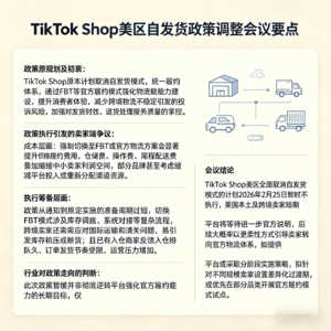 TikTok Shop美区政策生变! 自发货保住了