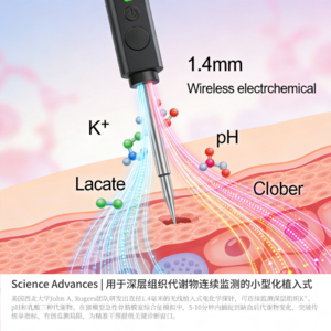 Science Advances | 用于深层组织代谢物连续监测的小型化植入式电化学平台