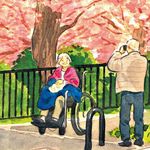 夏天夜晚的冰淇淋