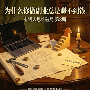 为什么你做副业总是赚不到钱