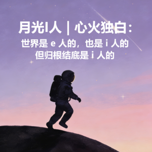 月光I人 | No.11 - i人心火独白：世界是e人的，也是i人的，但归根结底是i人的