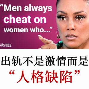 爱≠忠诚！解析男人出轨的情绪密码，女性不自我消耗的生存法则