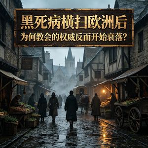 黑死病横扫欧洲后，为何教会的权威反而开始衰落？#助眠 #历史故事 #睡前故事 #助眠故事
