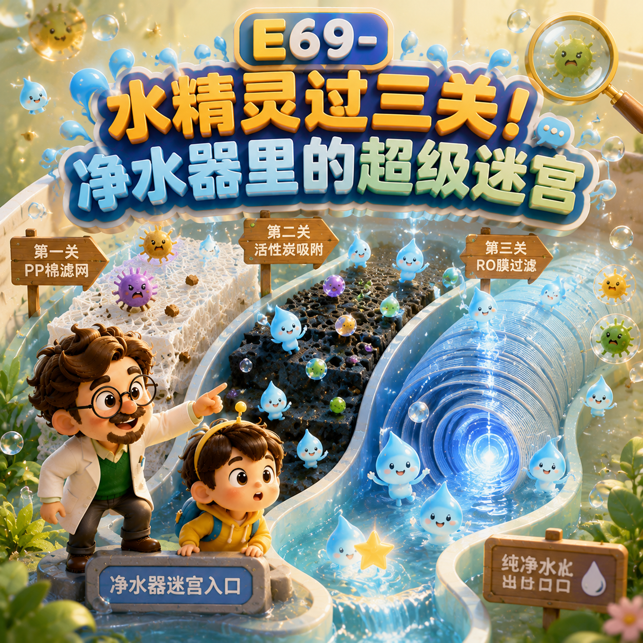 E69-水精灵过三关！净水器里的超级迷宫｜生活 episode artwork