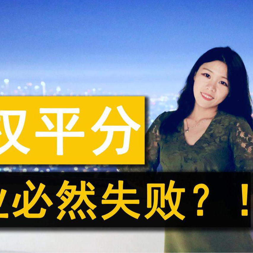 cover of episode 【美国公司法20讲（1）】股权架构设计|创始团队合伙人之间股权怎么分？我要创业如何分配股权|你的公司是股权平分的么？