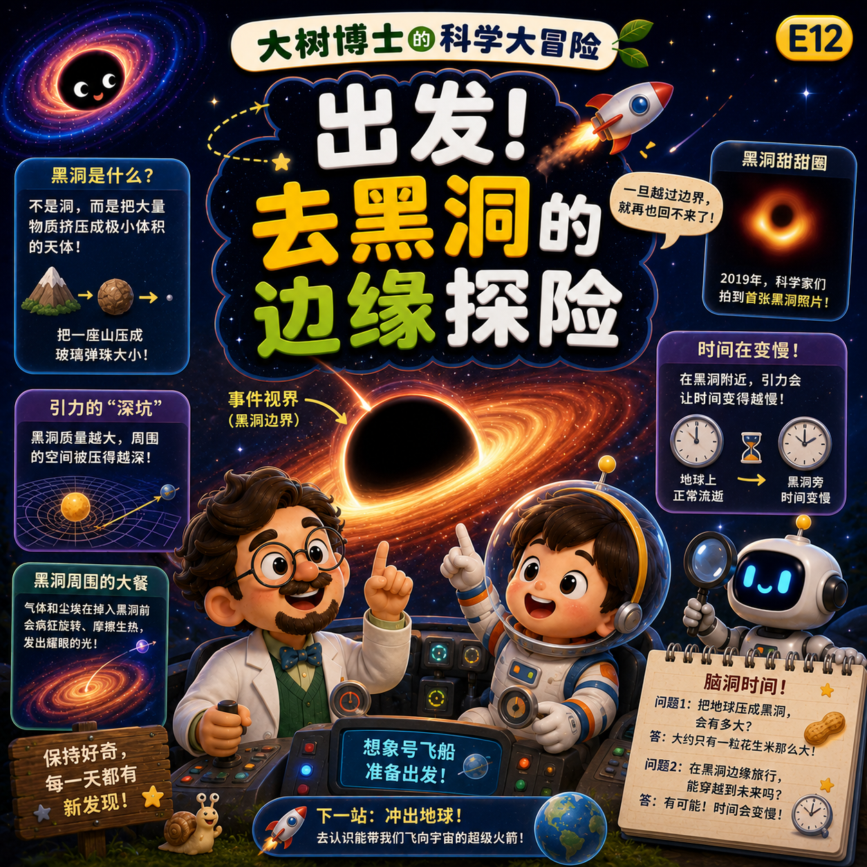 E12-出发！去黑洞的边缘探险｜宇宙 episode artwork