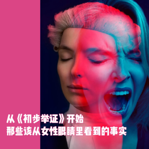 从《初步举证》开始，那些该从女性眼睛里看到的事实