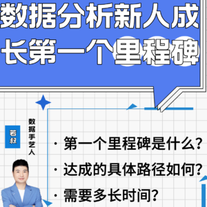 数据分析新人成长第一个里程碑