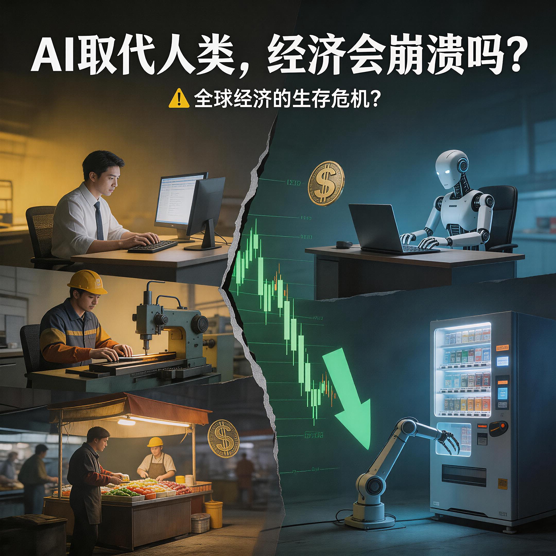 因AI 疯狂裁员，经济越会崩溃？AI 越发达普通人越贫穷？ episode artwork