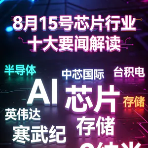 寒武纪营收翻倍！芯片行业十大要闻解读 (0815)