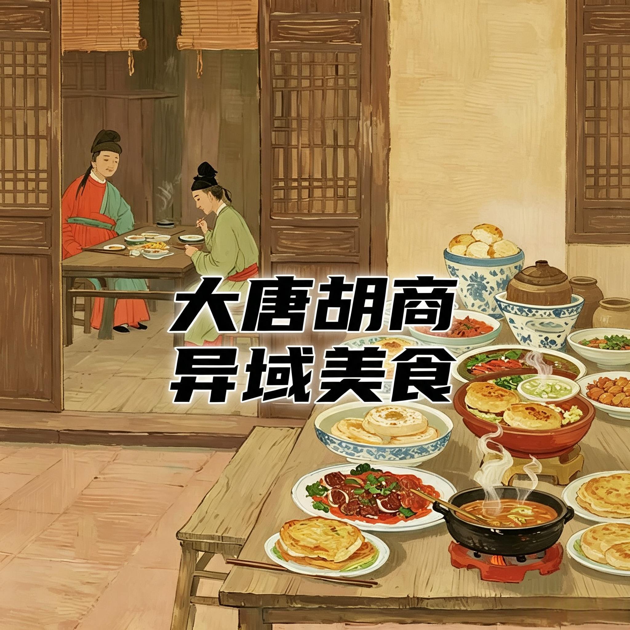 大唐西市的胡商驼队,夜宿客栈时桌上摆着哪些异域美食?#助眠 #助眠故事 #睡前故事 episode artwork