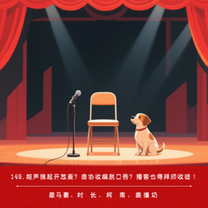 149.相声搞起开放麦？曲协收编脱口秀？播客也得拜师收徒！