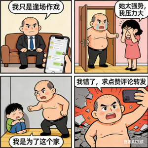 AI时代媒介素养V02：当“落魄中年男”批量生产，一场算法与人性的认知战争？