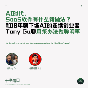 AI时代，SaaS软件有什么新做法｜和18年就下场AI的连续创业者Tony Gu聊“用笨办法做聪明事”
