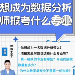 想成为数据分析师报考什么专业