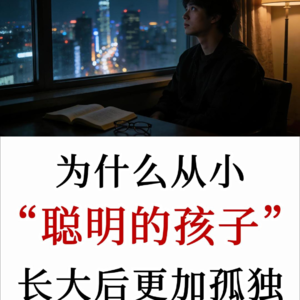 为什么小时候聪明的你,长大后却反而会更加感到孤独和挣扎