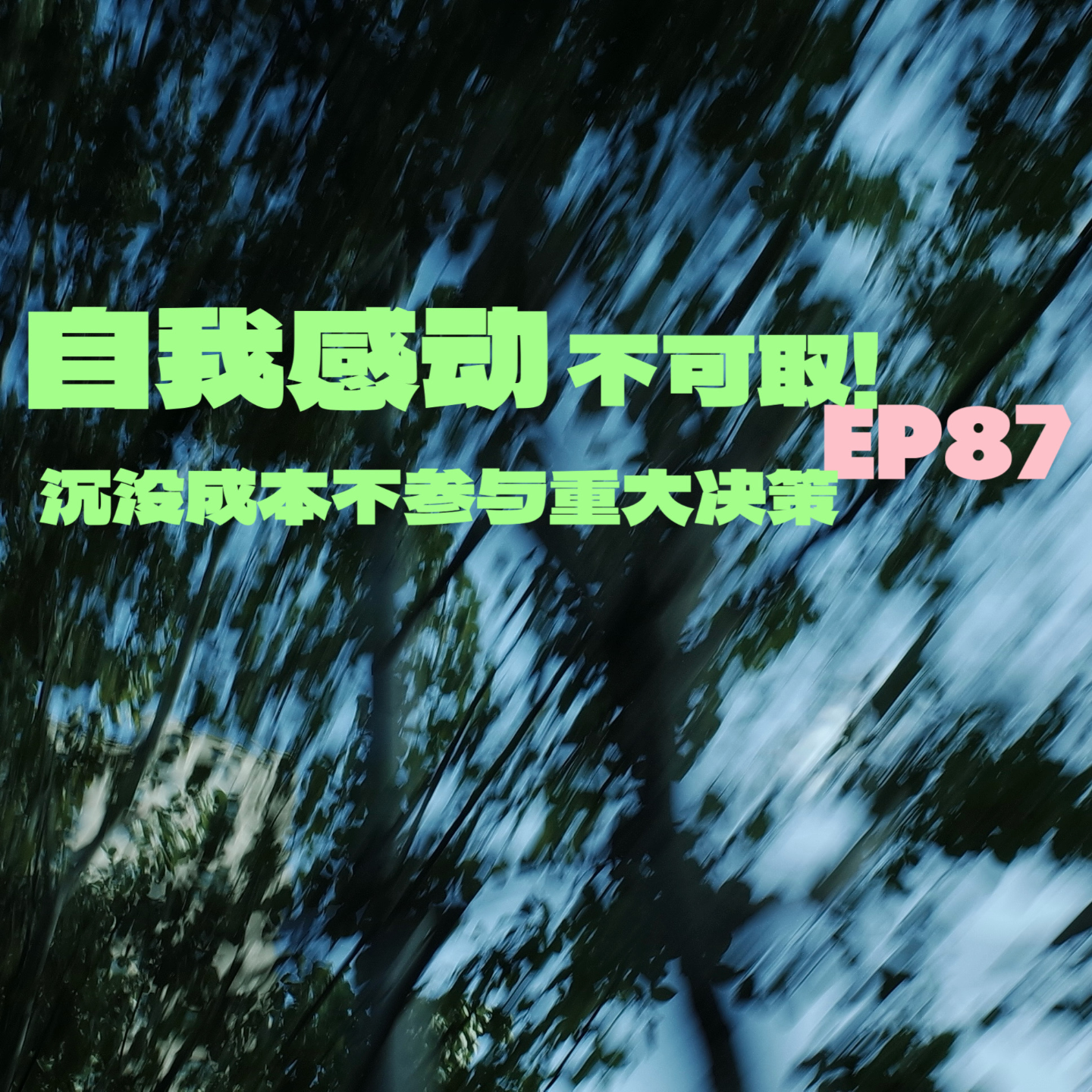 cover of episode EP87自我感动不可取，沉没成本不参与重大决策！