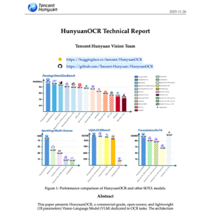 【第486期】HunyuanOCR：通用端到端视觉语言模型技术报告