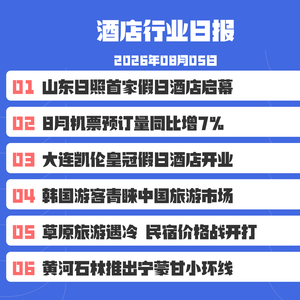 26/8/5 草原线民宿价格和预订量双降,传统业态竞争激烈