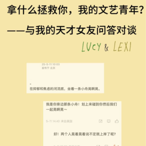 拿什么拯救你,我的文艺青年?——与我的天才女友Lucy问答对谈