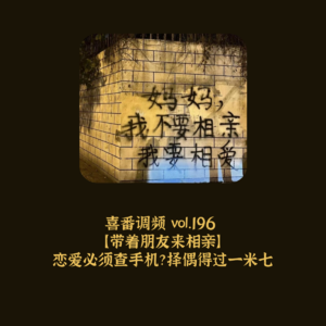 vol.196 带着朋友来相亲：恋爱必须查手机？择偶得过一米七