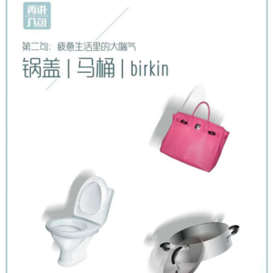 第二句：疲惫生活里的大喘气：锅盖、马桶和Birkin~