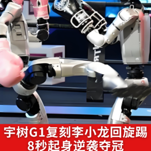 第523集 宇树G1复刻李小龙回旋踢8秒起身逆袭夺冠