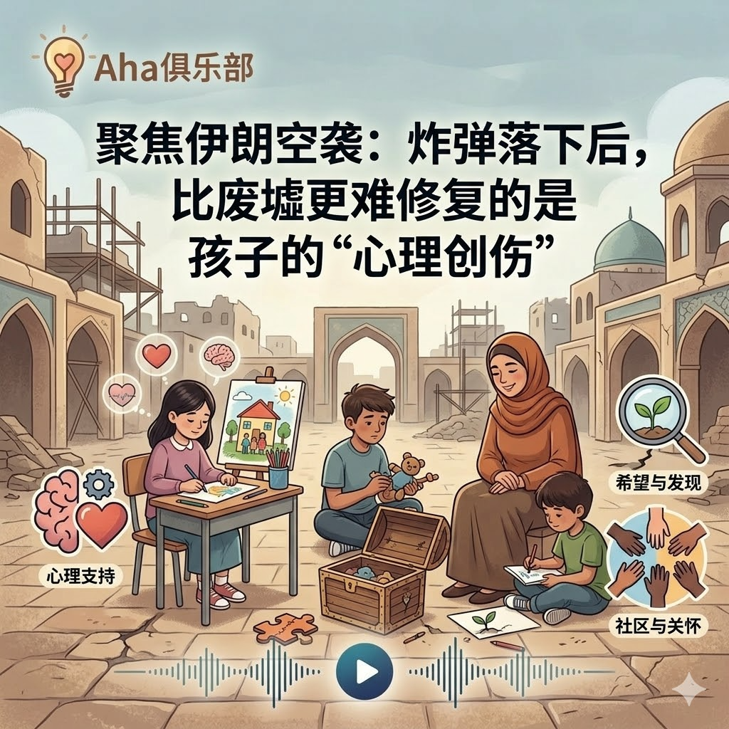 Vol4.3【情绪】聚焦伊朗空袭：炸弹落下后，比废墟更难修复的是孩子的“心理创伤” episode artwork