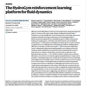 【粉丝投稿001期】HydroGym：流体力学强化学习通用平台