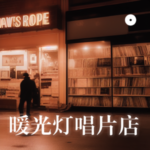 暖光灯唱片店