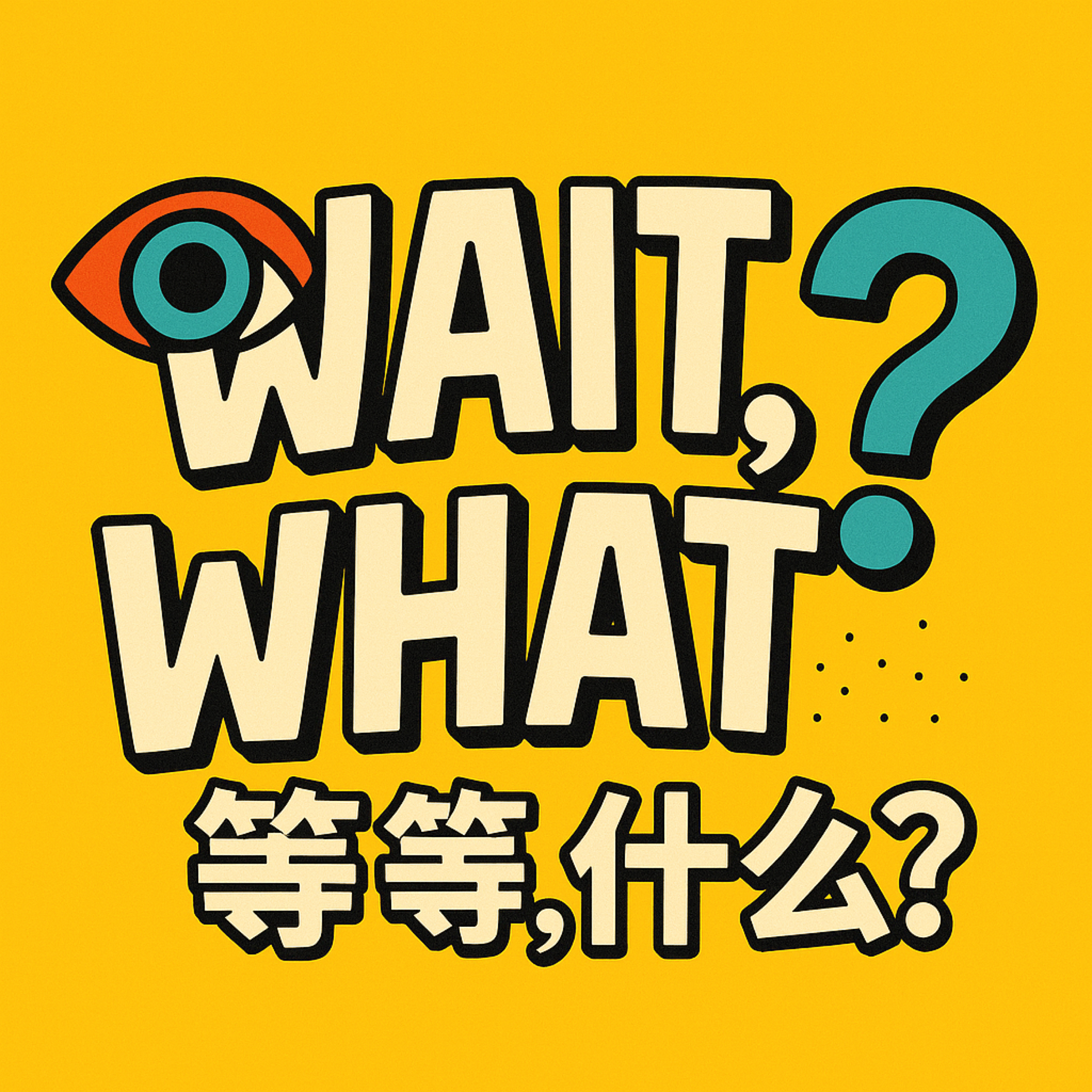 Wait, what? 等等，什么？ cover art