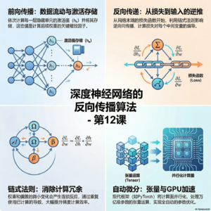 《理解深度学习》第12课-深度神经网络的反向传播算法