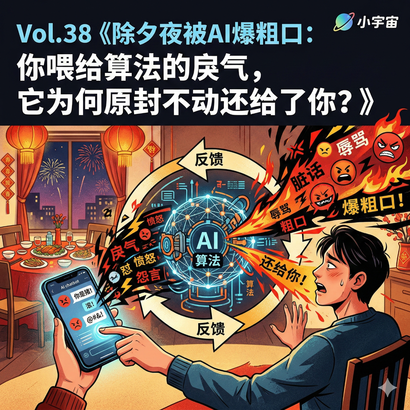 Vol.38 《除夕夜被AI爆粗口：你喂给算法的戾气，它为何原封不动还给了你？》 episode artwork